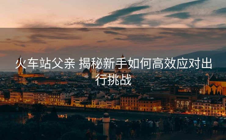 火車站父親 揭秘新手如何高效應對出行挑戰(zhàn)